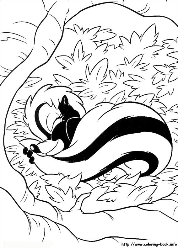 Bambi coloring picture