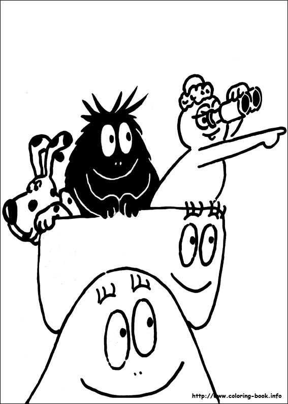 Barbapapa coloring picture