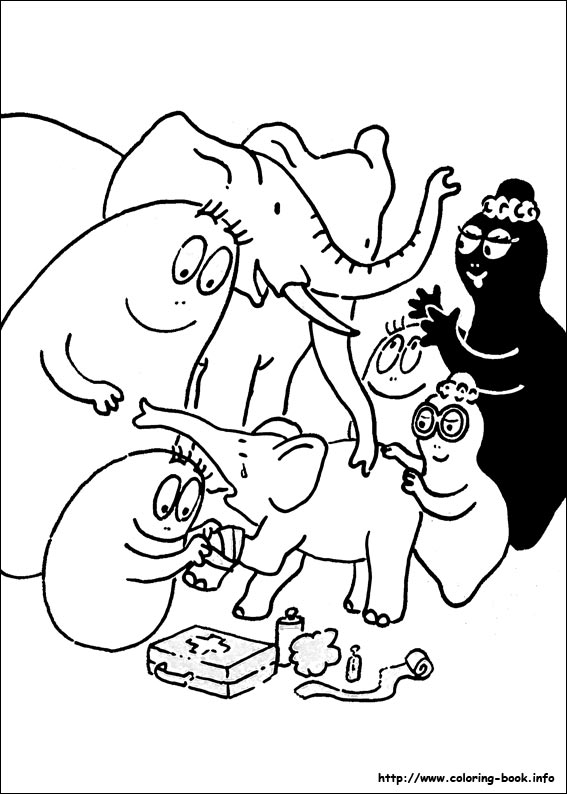 Barbapapa coloring picture