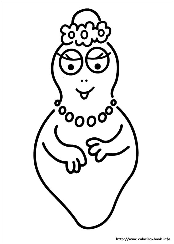 Barbapapa coloring picture