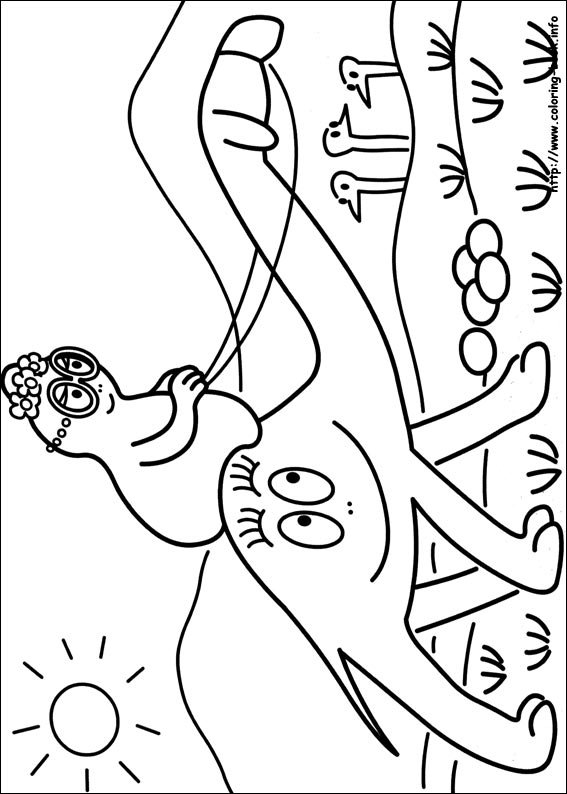 Barbapapa coloring picture