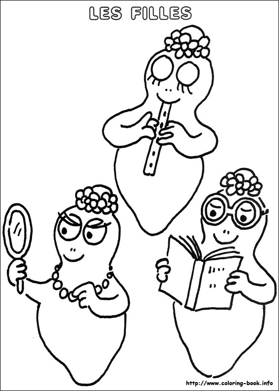 Barbapapa coloring picture