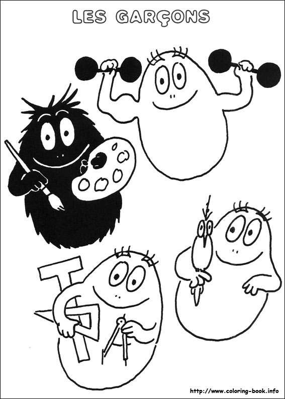 Barbapapa coloring picture