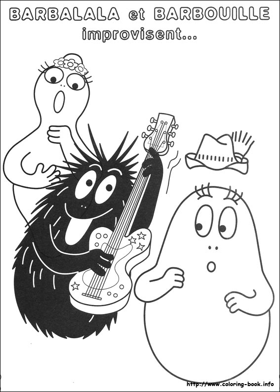 Barbapapa coloring picture