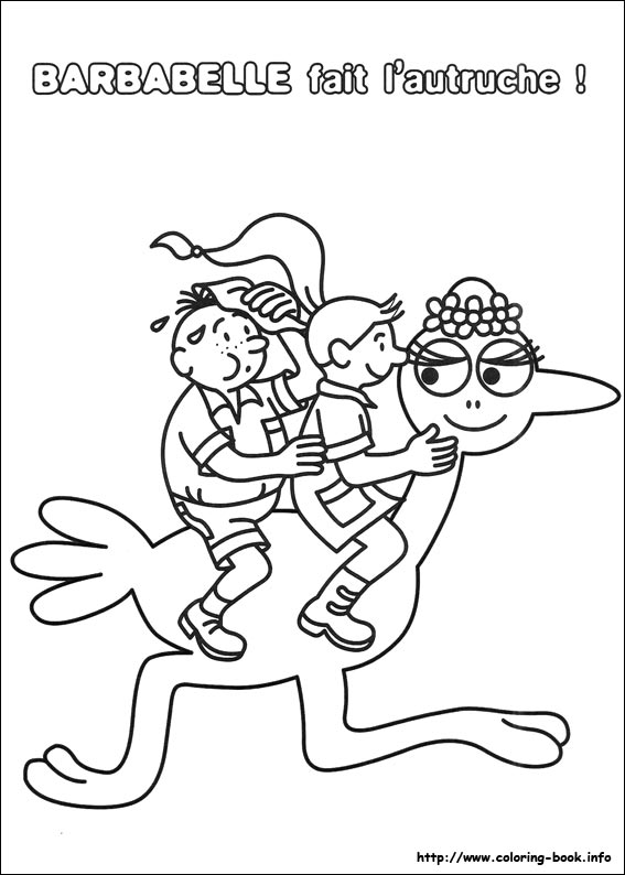 Barbapapa coloring picture