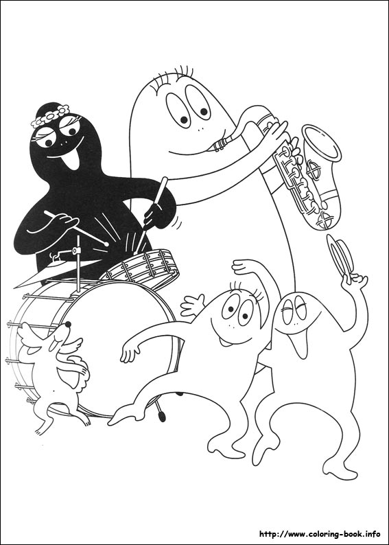 Barbapapa coloring picture