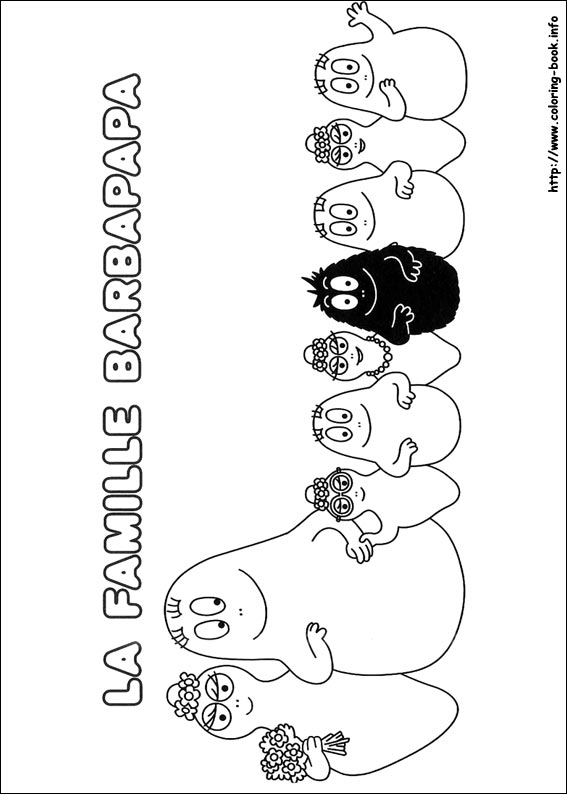 Barbapapa coloring picture