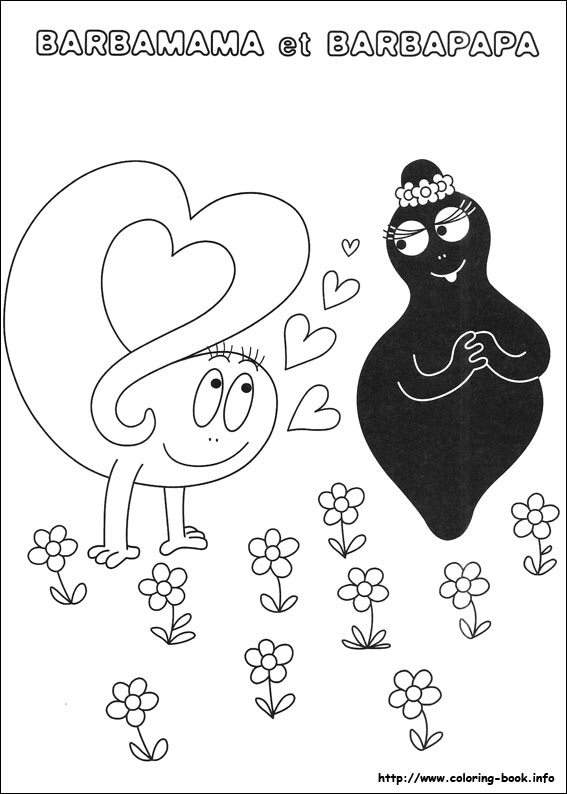 Barbapapa coloring picture