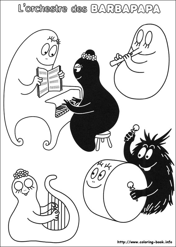 Barbapapa coloring picture