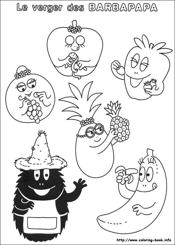 Barbapapa coloring picture