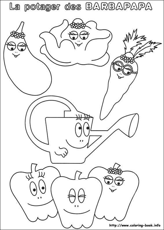 Barbapapa coloring picture