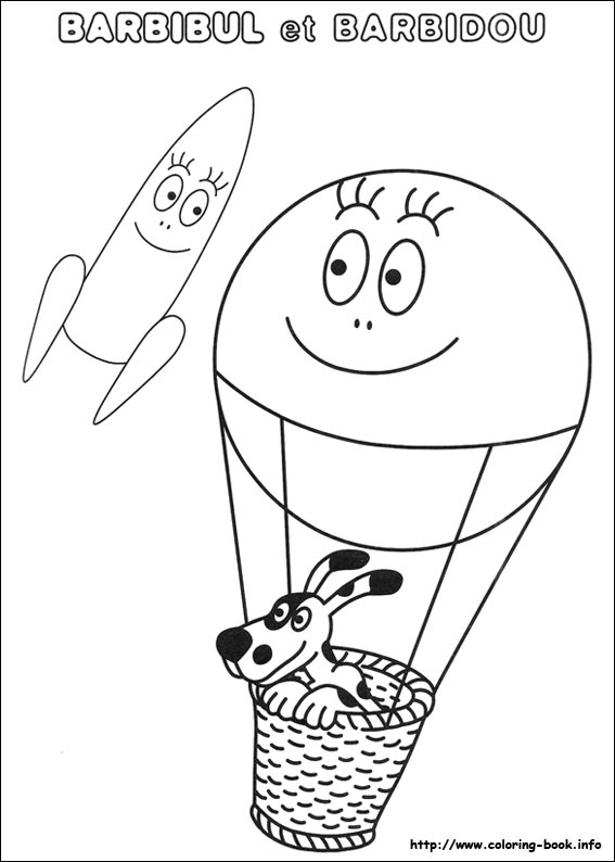 Barbapapa coloring picture