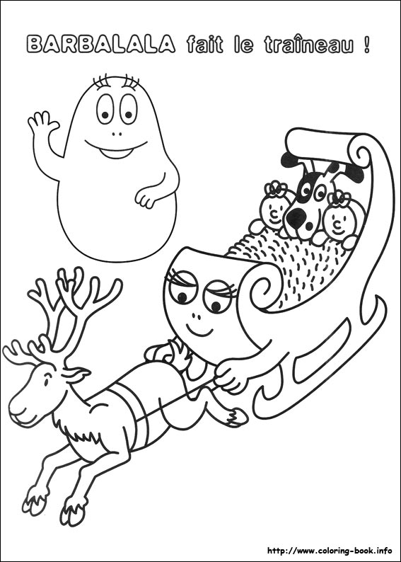 Barbapapa coloring picture