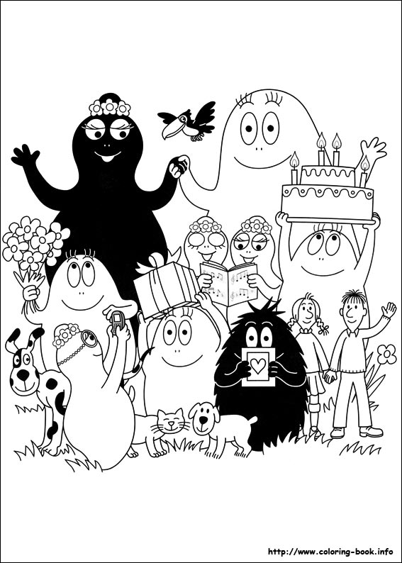 Barbapapa coloring picture