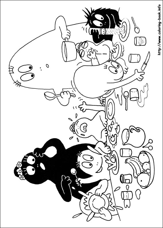 Barbapapa coloring picture