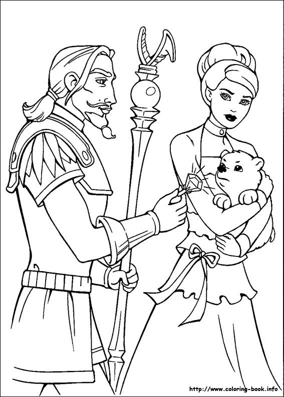 Barbie and the Magic of Pegasus coloring picture