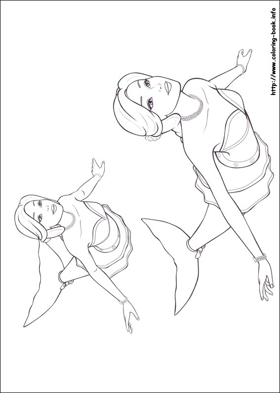 Barbie Mariposa coloring picture