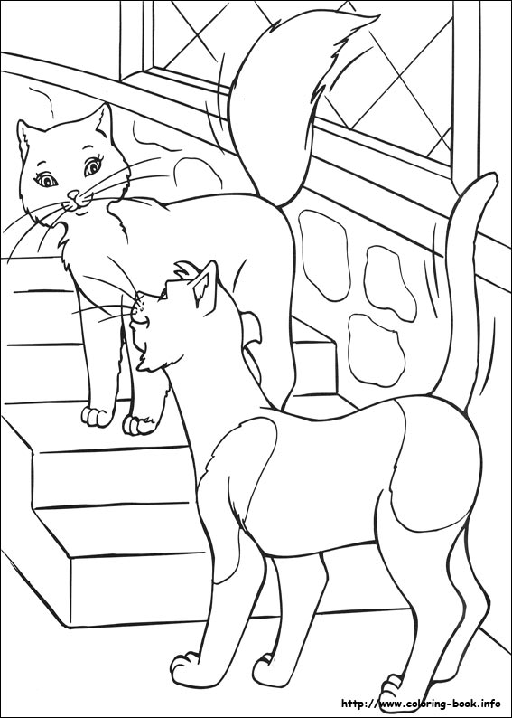 Barbie as the Princess and the Pauper coloring picture