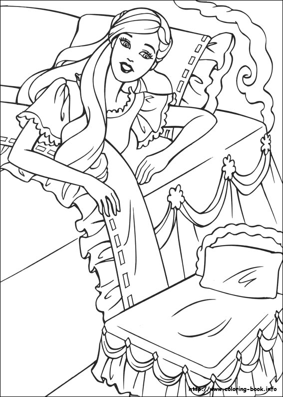 Barbie as the Princess and the Pauper coloring picture