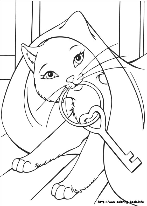 Barbie as the Princess and the Pauper coloring picture