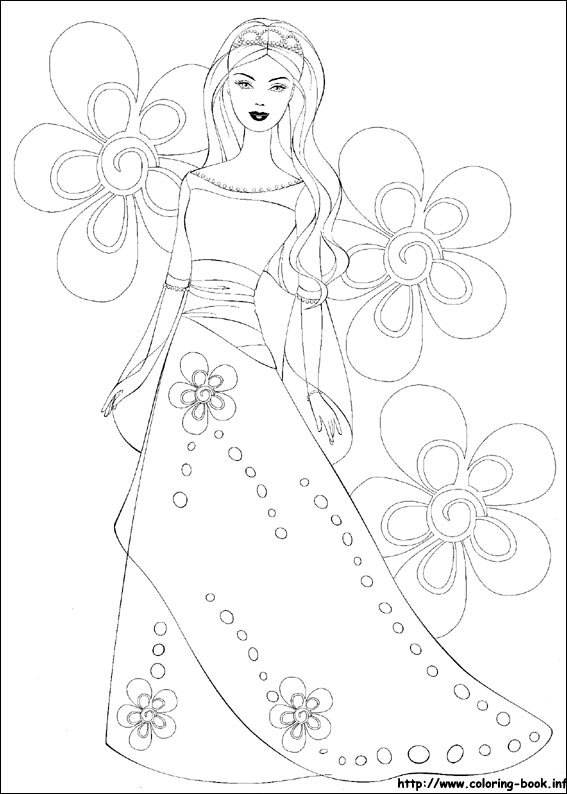 Barbie coloring picture