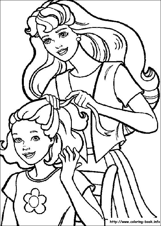 coloring pages for girls barbie_11. Answer: Barbie Coloring