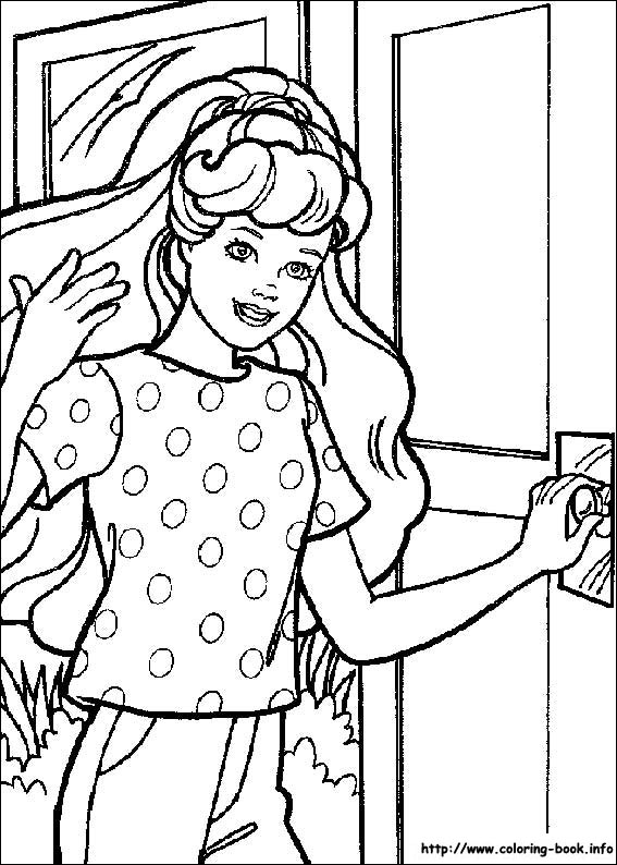 Barbie coloring picture