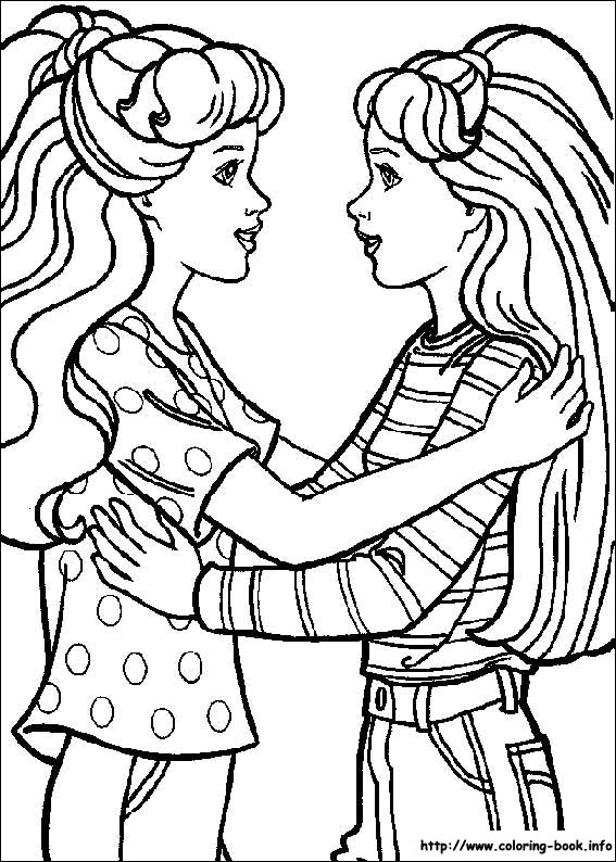 Barbie coloring picture