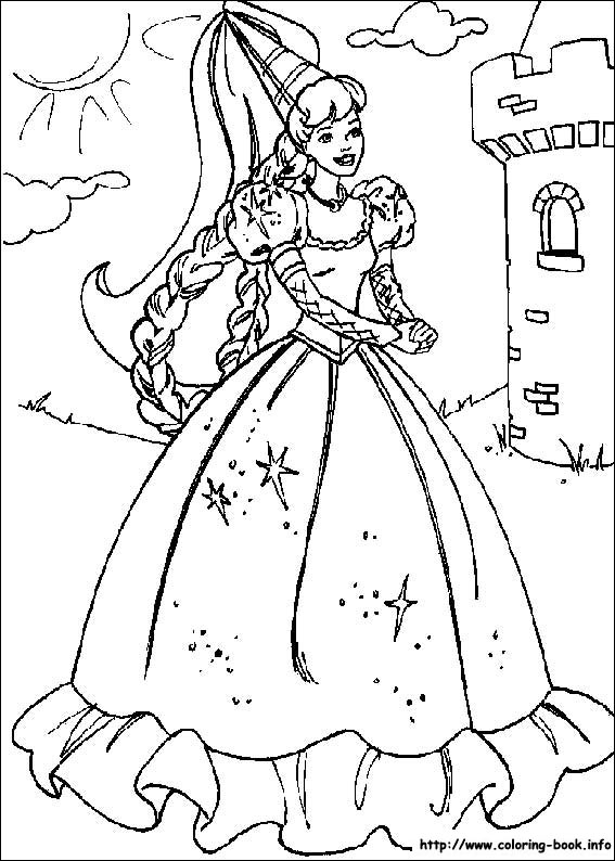 Barbie coloring picture