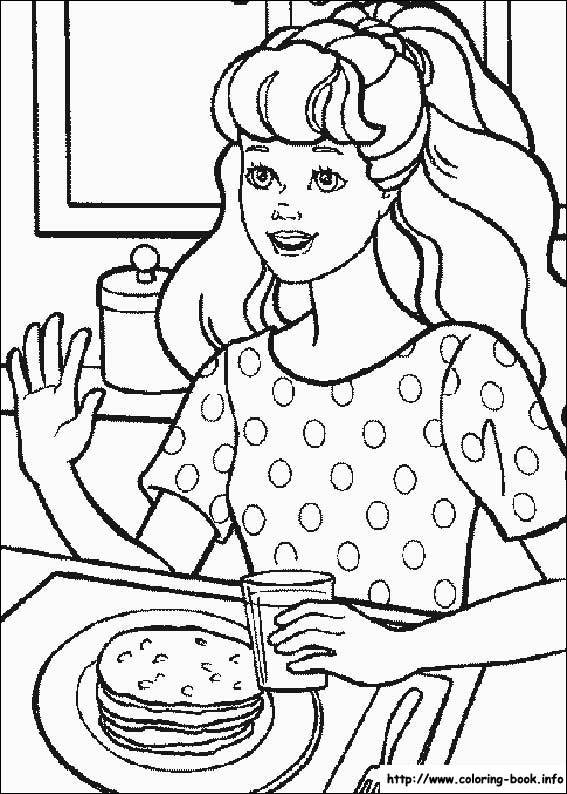 Barbie coloring picture