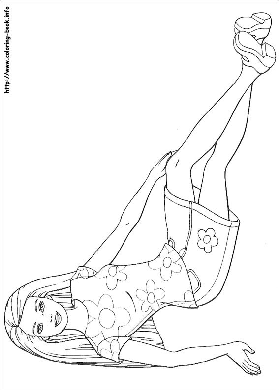 Barbie coloring picture