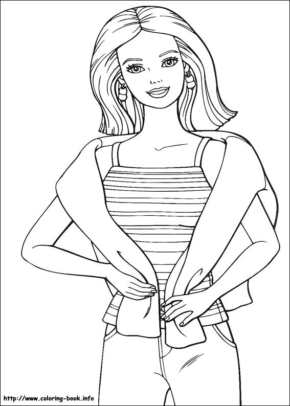 Barbie coloring picture