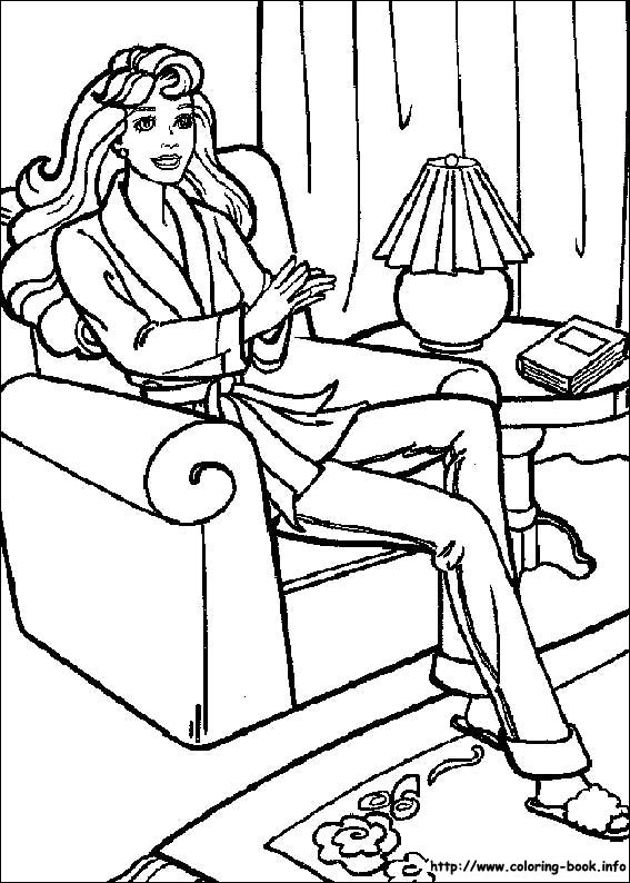 Barbie coloring picture