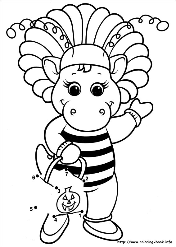 Barney And Friends Coloring Pages On Coloring Book Info