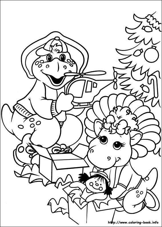 Barney and Friends coloring picture