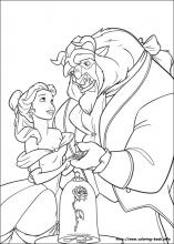 Beauty and Beast coloring pages