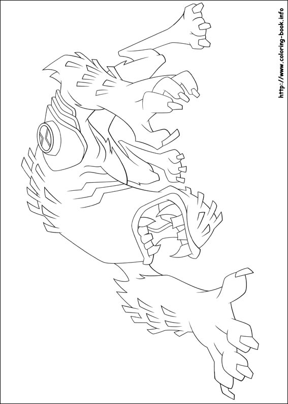 Ben 10 coloring picture