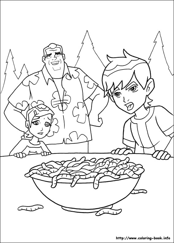 Ben 10 coloring picture