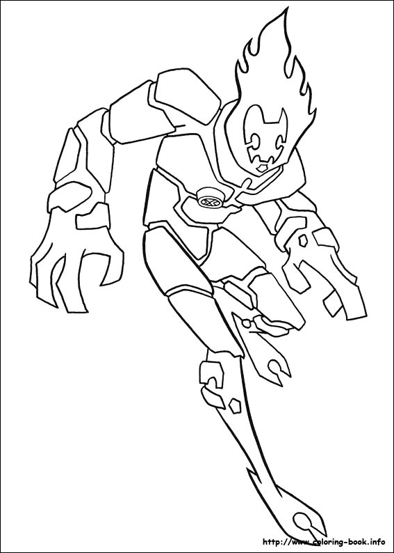 Ben 10 coloring picture