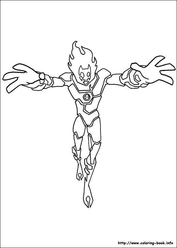 Ben 10 coloring picture