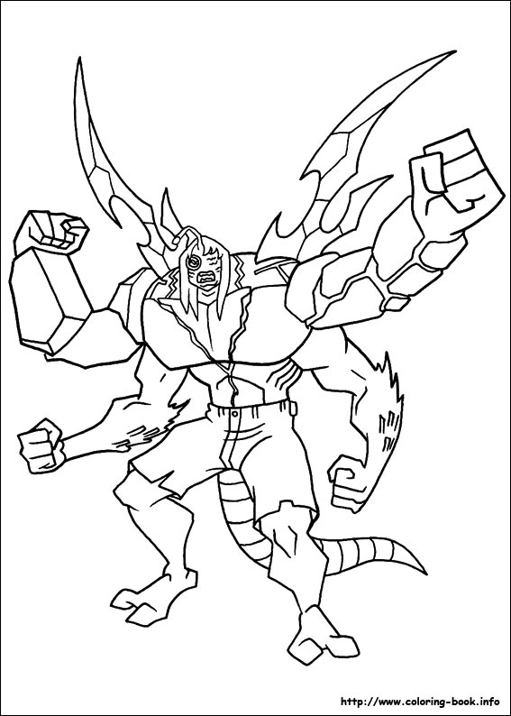 Ben 10 coloring picture