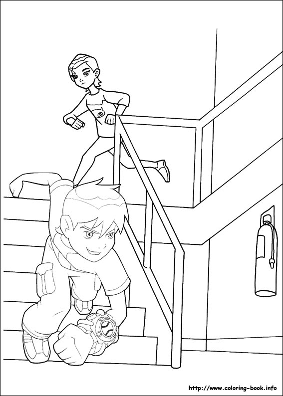 Ben 10 coloring picture