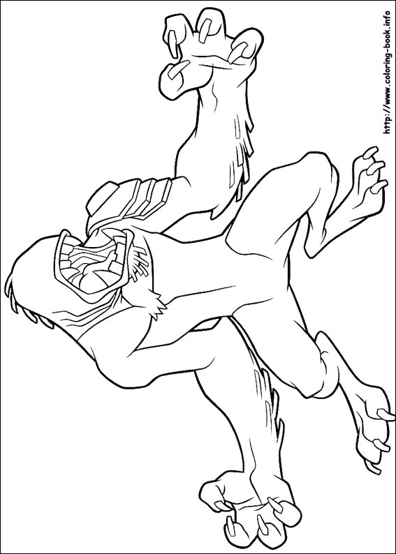 Ben 10 coloring picture