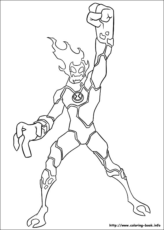 Ben 10 coloring picture