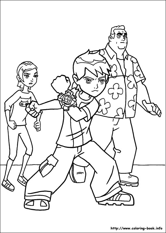 Ben 10 coloring picture