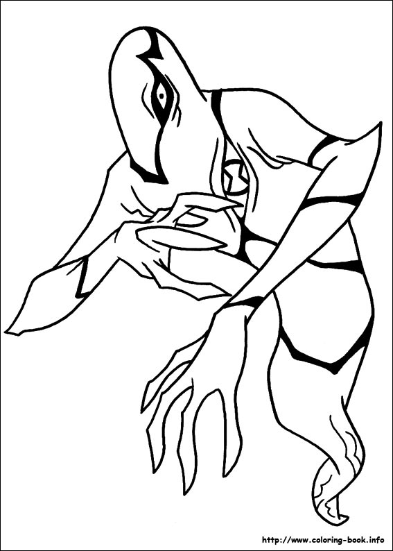 Ben 10 coloring picture