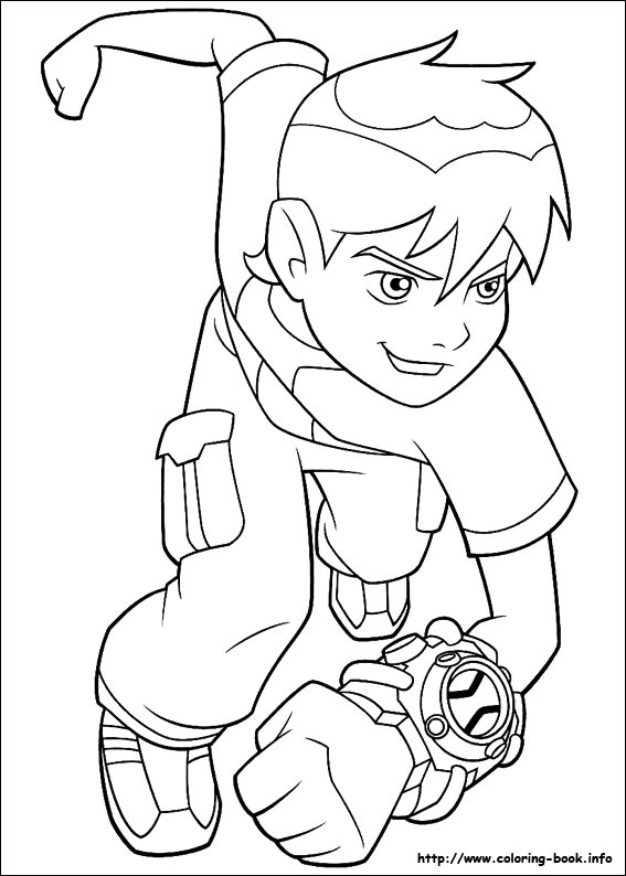 Ben 10 coloring picture