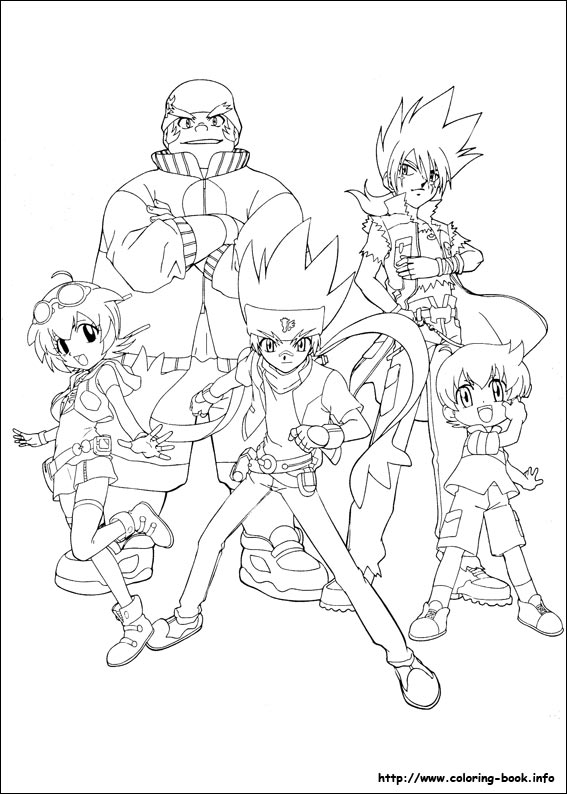 Beyblade coloring picture