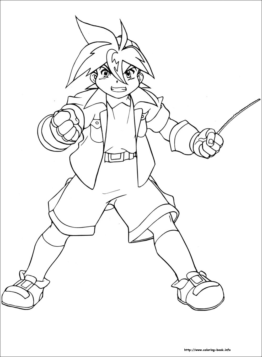 Beyblade coloring picture