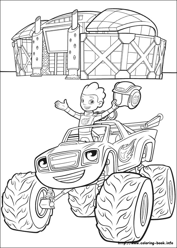 Blaze and the Monster Machines coloring picture